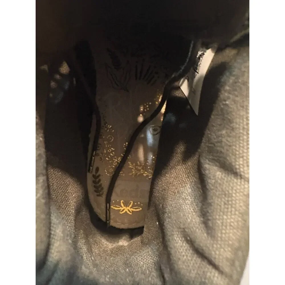 Keds x Rifle Paper Co Garden Party Scout Weather Boots Sz 7 Floral Olive